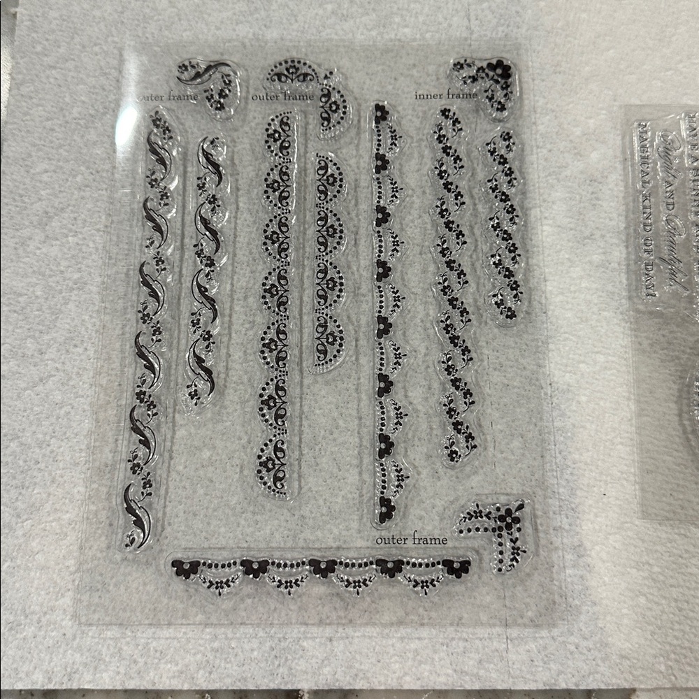 Clear Stamp Collection with Floral and Sentiment Designs - Picture 4 of 12